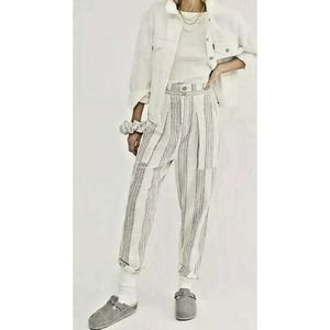 FREE PEOPLE Semi Sweet High Waist Ivory Pants XS